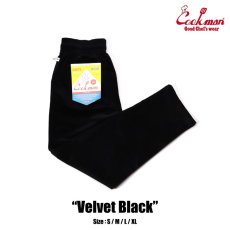 画像1: COOKMAN  Chef Pants Velvet Black (Black) (1)
