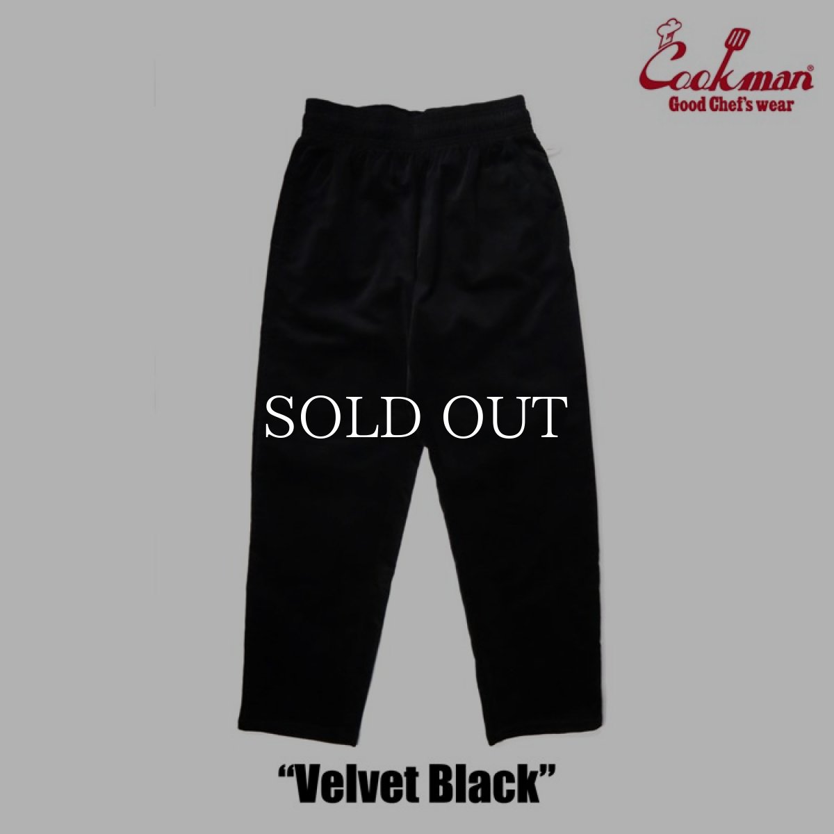 画像4: COOKMAN  Chef Pants Velvet Black (Black) (4)