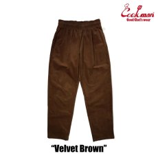 画像4: COOKMAN  Chef Pants Velvet Brown (Brown) (4)