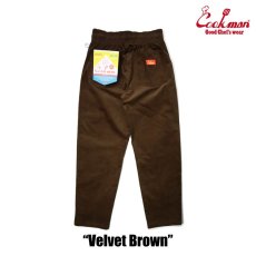 画像3: COOKMAN  Chef Pants Velvet Brown (Brown) (3)