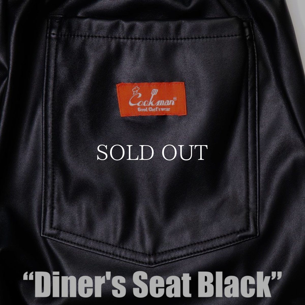 画像7: COOKMAN  Chef Pants Diner's Seat Black (Black) (7)