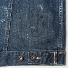 画像9: Liberaiders  PAINT SPLATTER DENIM JACKET (DARK BLUE) (9)