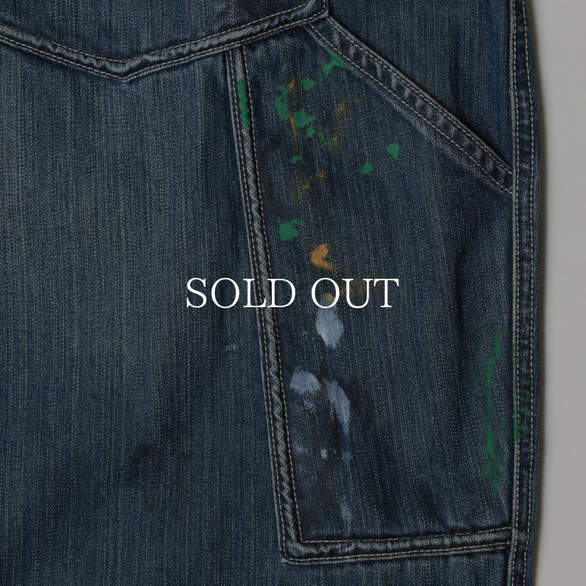 画像9: Liberaiders  DENIM PAINTER SARROUEL PANTS (DARK BLUE) (9)