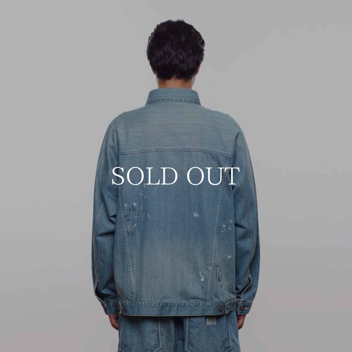 画像11: Liberaiders  PAINT SPLATTER DENIM JACKET (LIGHT BLUE) (11)