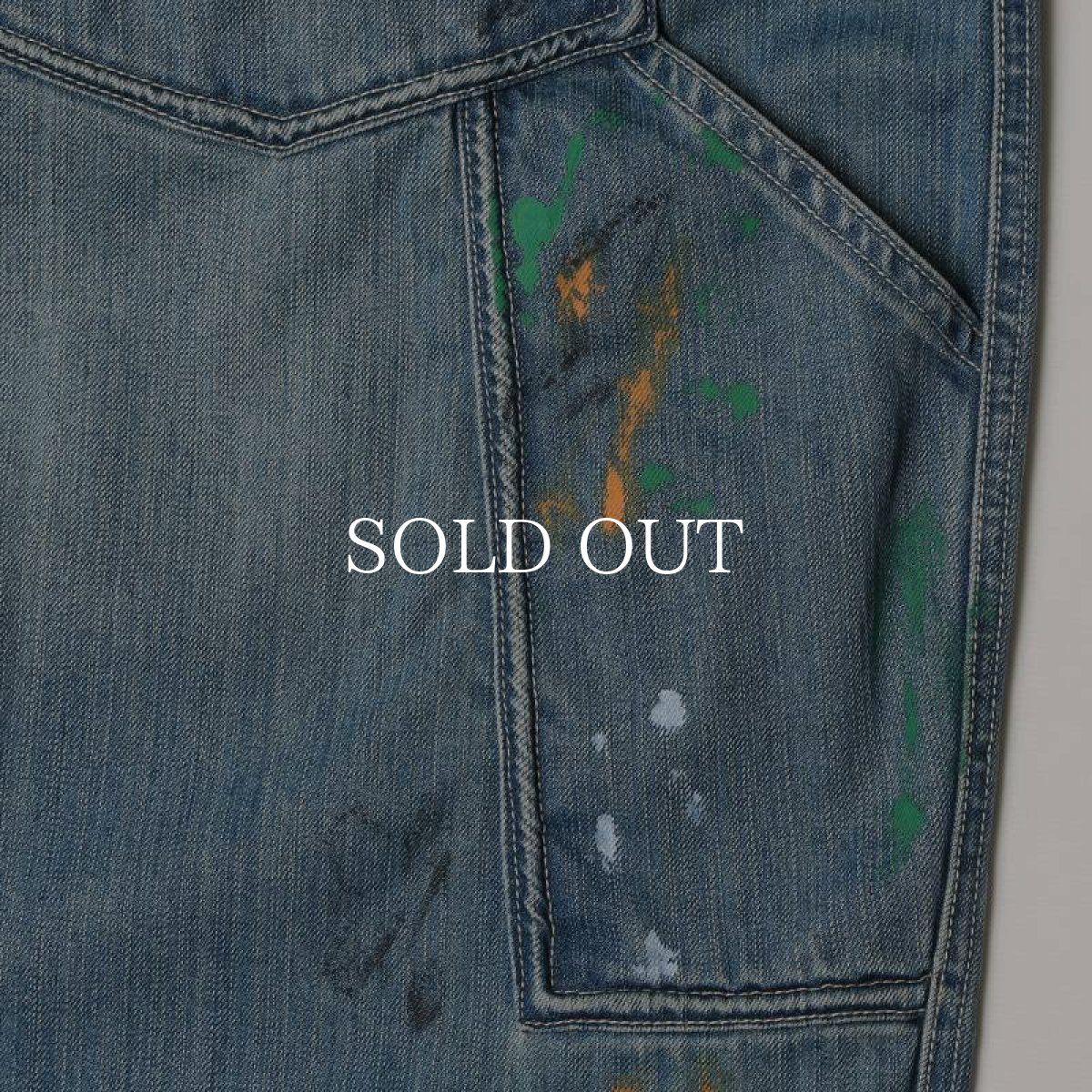 画像7: Liberaiders  DENIM PAINTER SARROUEL PANTS (LIGHT BLUE) (7)