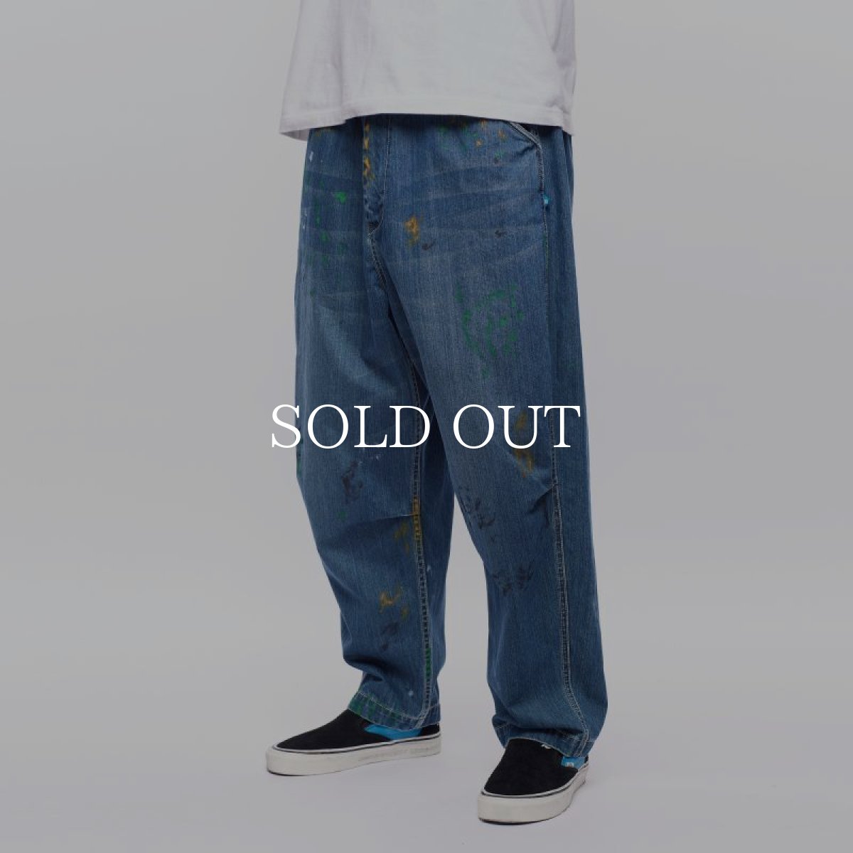 画像11: Liberaiders  DENIM PAINTER SARROUEL PANTS (DARK BLUE) (11)