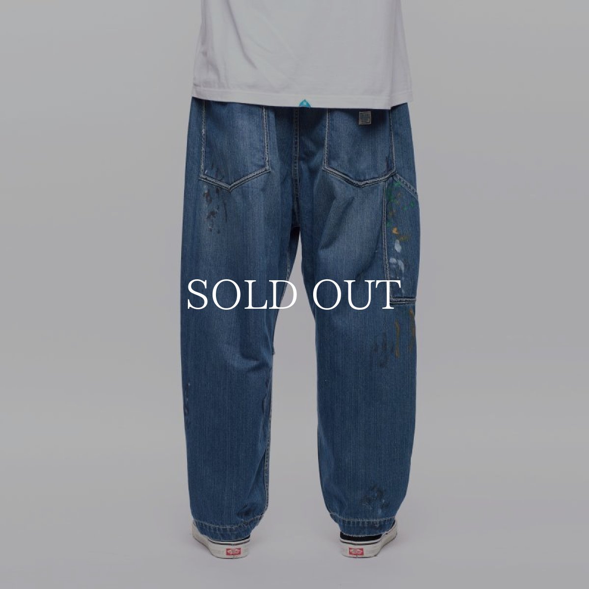 画像14: Liberaiders  DENIM PAINTER SARROUEL PANTS (DARK BLUE) (14)