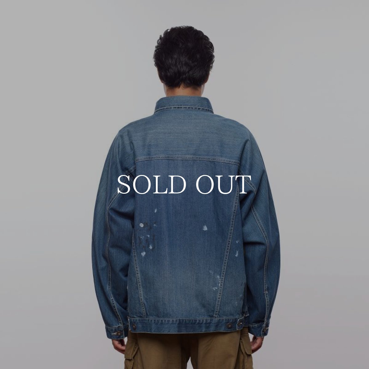 画像13: Liberaiders  PAINT SPLATTER DENIM JACKET (DARK BLUE) (13)