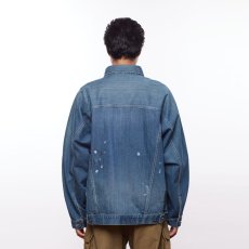 画像13: Liberaiders  PAINT SPLATTER DENIM JACKET (DARK BLUE) (13)