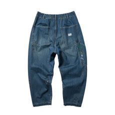 画像2: Liberaiders  DENIM PAINTER SARROUEL PANTS (DARK BLUE) (2)