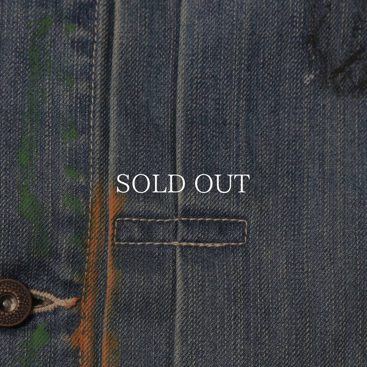 画像5: Liberaiders  PAINT SPLATTER DENIM JACKET (LIGHT BLUE) (5)