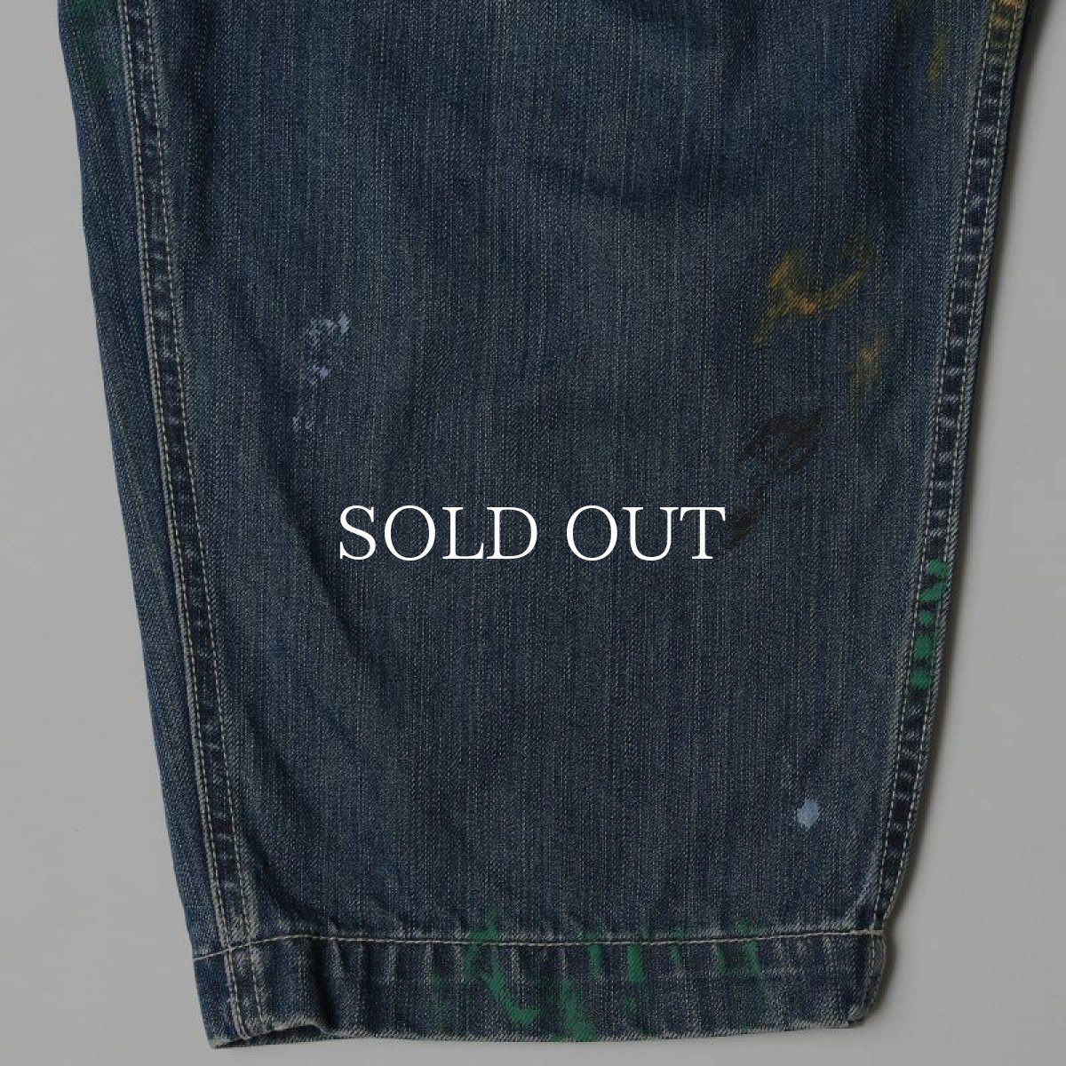 画像7: Liberaiders  DENIM PAINTER SARROUEL PANTS (DARK BLUE) (7)