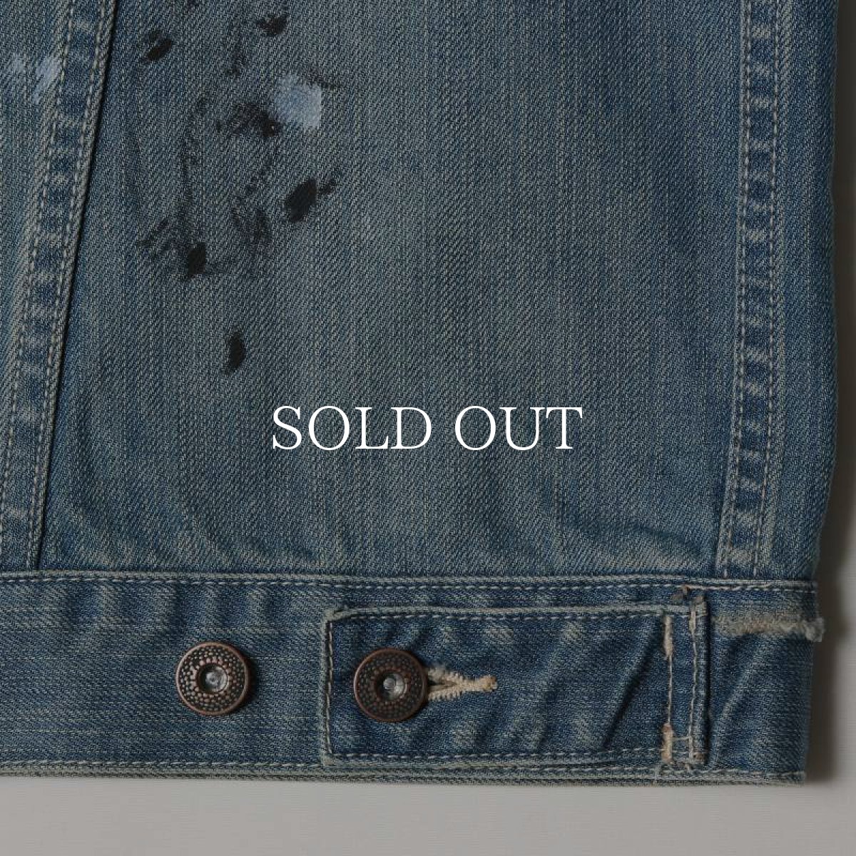 画像7: Liberaiders  PAINT SPLATTER DENIM JACKET (LIGHT BLUE) (7)