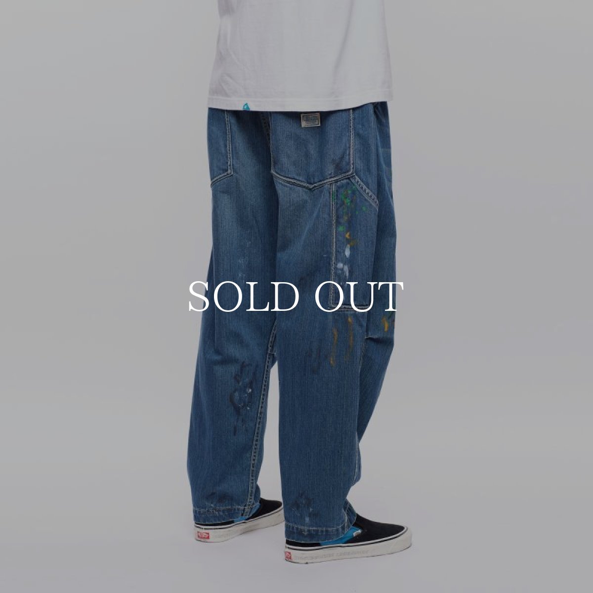 画像15: Liberaiders  DENIM PAINTER SARROUEL PANTS (DARK BLUE) (15)