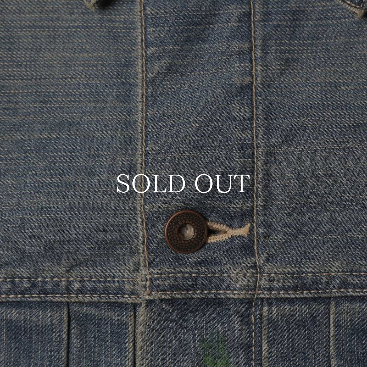 画像4: Liberaiders  PAINT SPLATTER DENIM JACKET (LIGHT BLUE) (4)