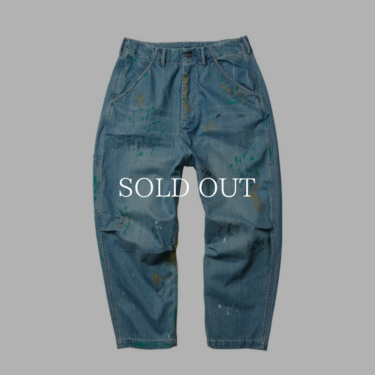 画像1: Liberaiders  DENIM PAINTER SARROUEL PANTS (LIGHT BLUE) (1)