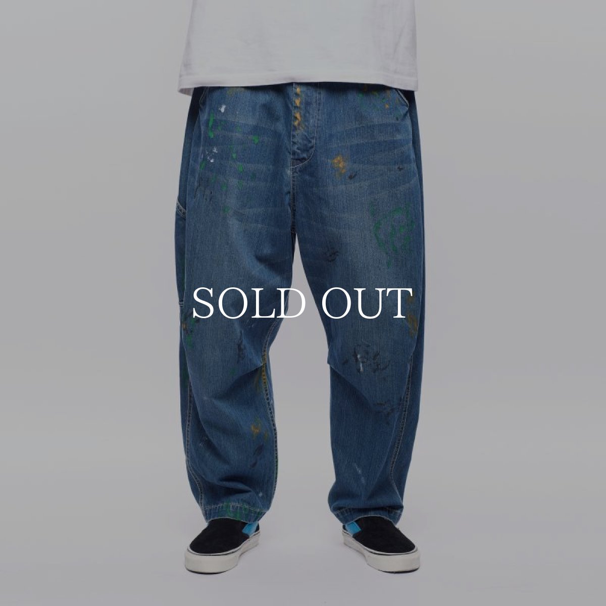 画像10: Liberaiders  DENIM PAINTER SARROUEL PANTS (DARK BLUE) (10)