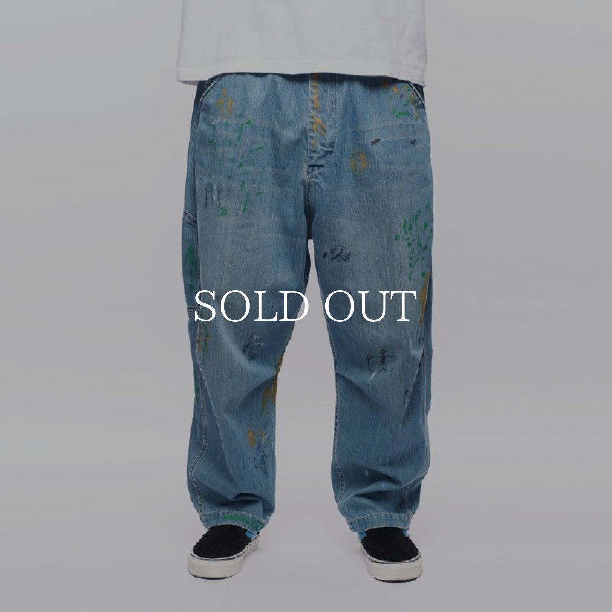 画像10: Liberaiders  DENIM PAINTER SARROUEL PANTS (LIGHT BLUE) (10)
