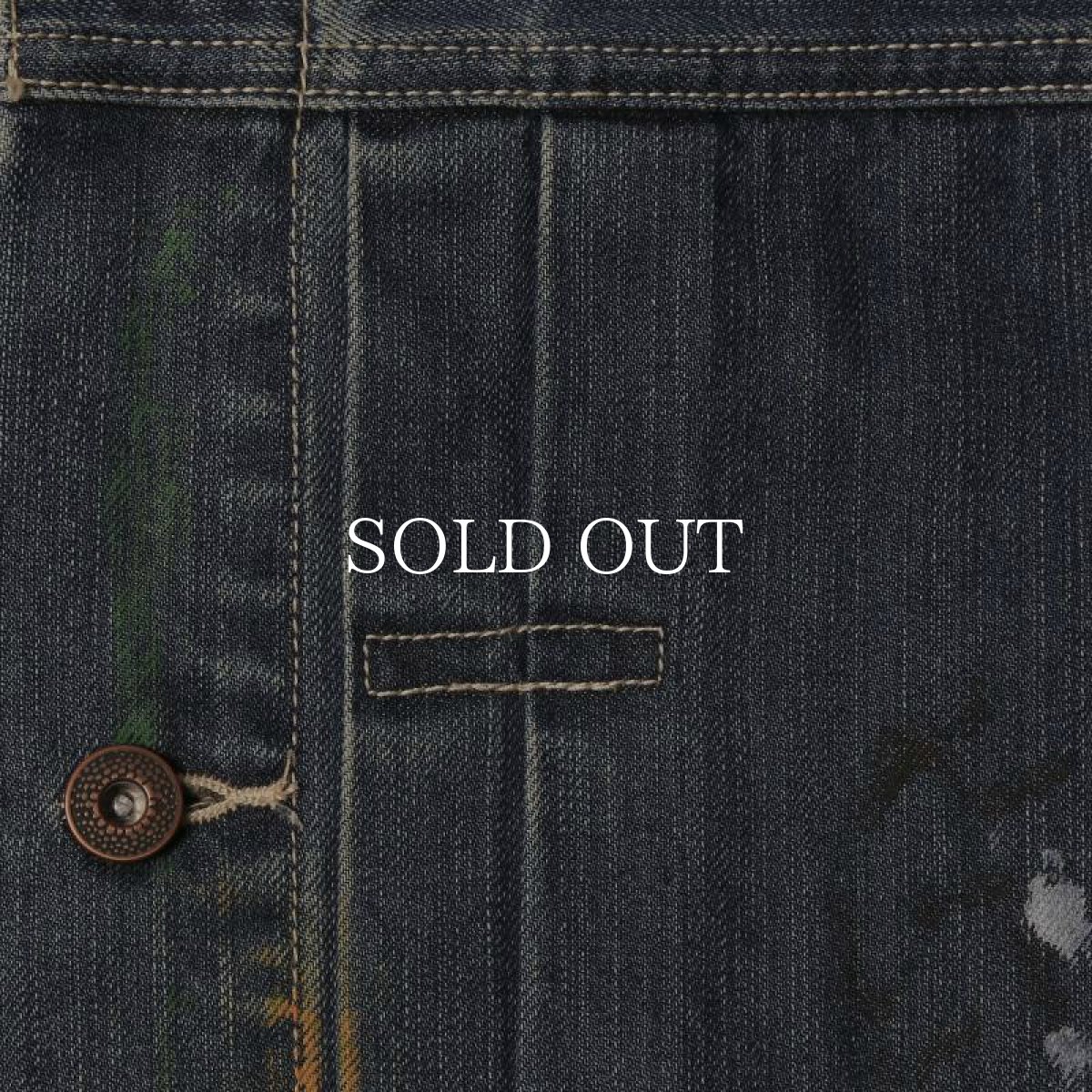 画像6: Liberaiders  PAINT SPLATTER DENIM JACKET (DARK BLUE) (6)