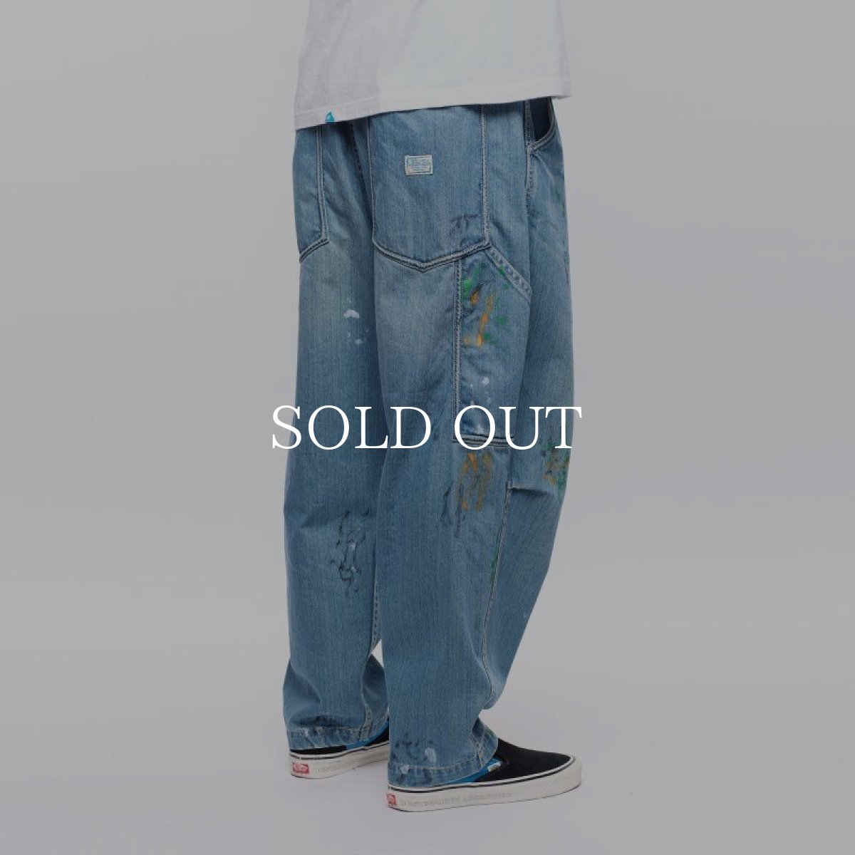 画像15: Liberaiders  DENIM PAINTER SARROUEL PANTS (LIGHT BLUE) (15)