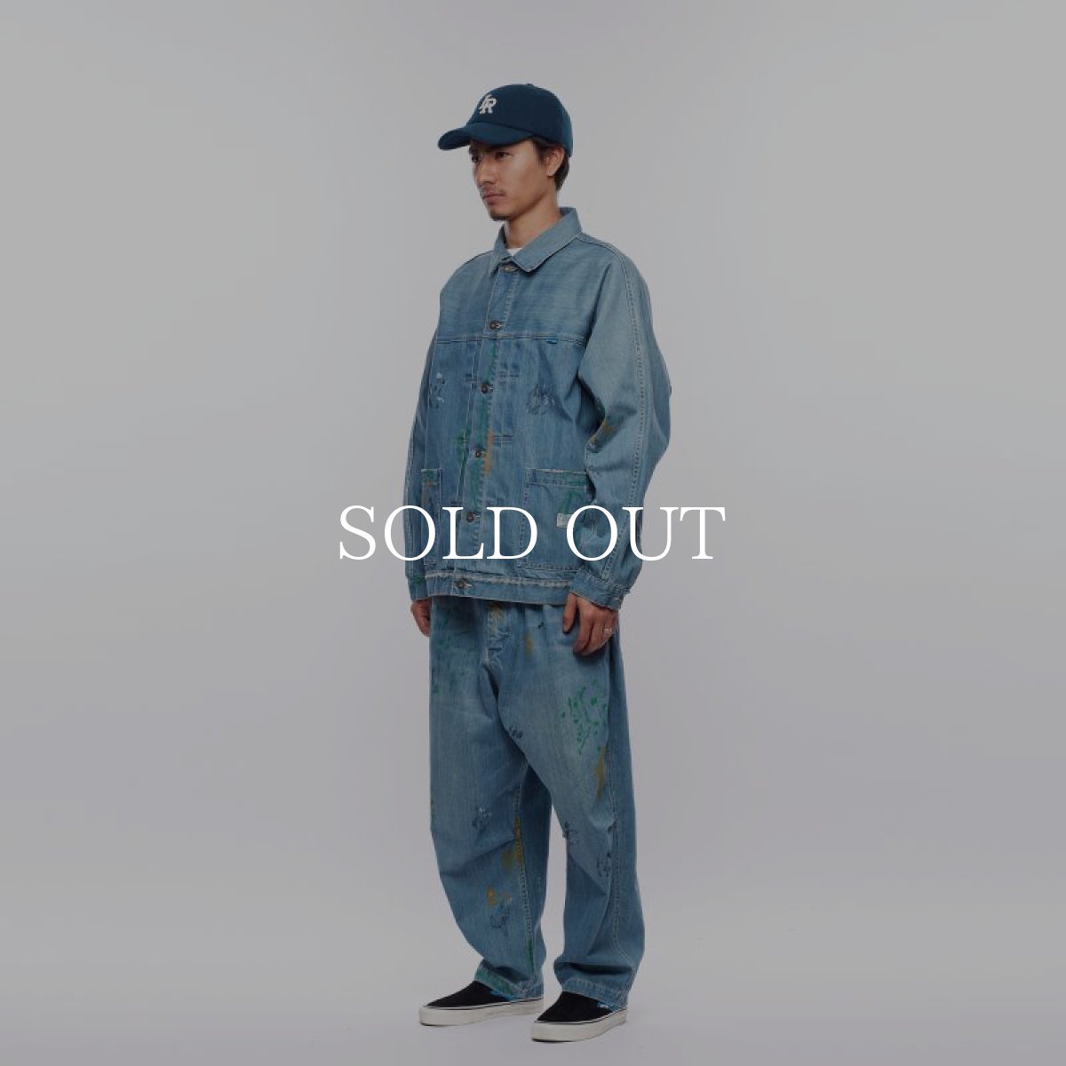 画像20: Liberaiders  DENIM PAINTER SARROUEL PANTS (LIGHT BLUE) (20)