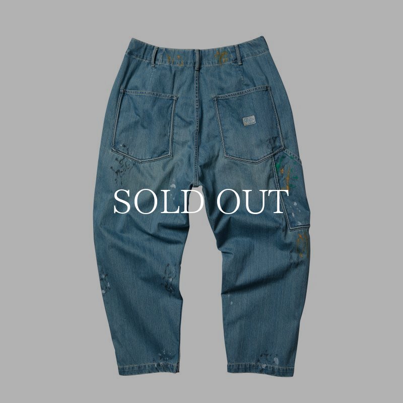 Liberaiders DENIM PAINTER SARROUEL PANTS (LIGHT BLUE) 767022203