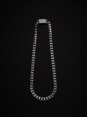 画像1: ANTIDOTE BUYERS CLUB   Engraved Box Crasp Chain (Silver) (1)