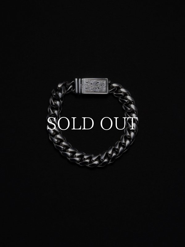 ANTIDOTE BUYERS CLUB Engraved Box Crasp Bracelet (Silver) RX-618-1