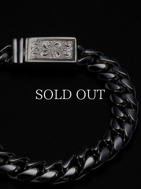 ANTIDOTE BUYERS CLUB Engraved Box Crasp Bracelet (Silver) RX-618-1