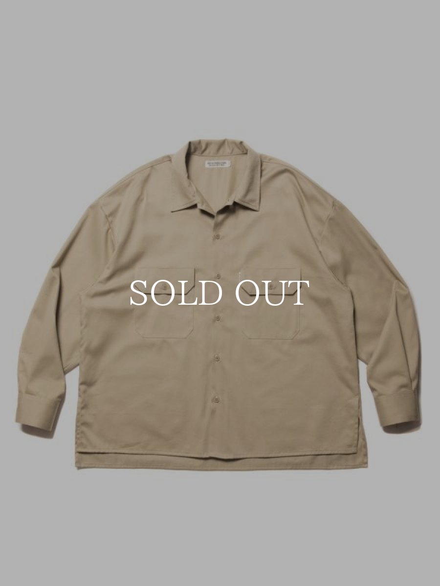 画像1: COOTIE   C/R Twill Raza CPO Shirt (Beige) (1)