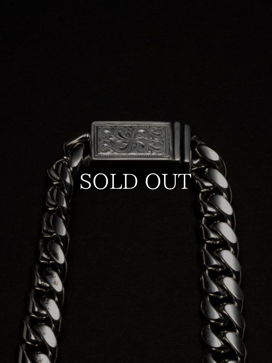 画像2: ANTIDOTE BUYERS CLUB   Engraved Box Crasp Chain (Silver) (2)