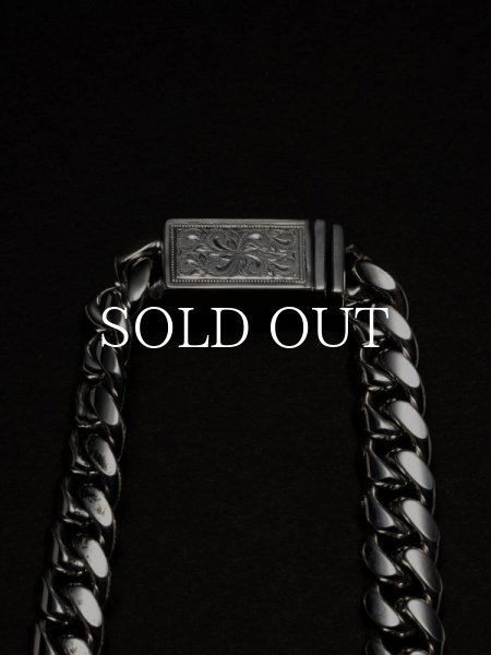 ANTIDOTE BUYERS CLUB Engraved Box Crasp Chain (Silver) RX