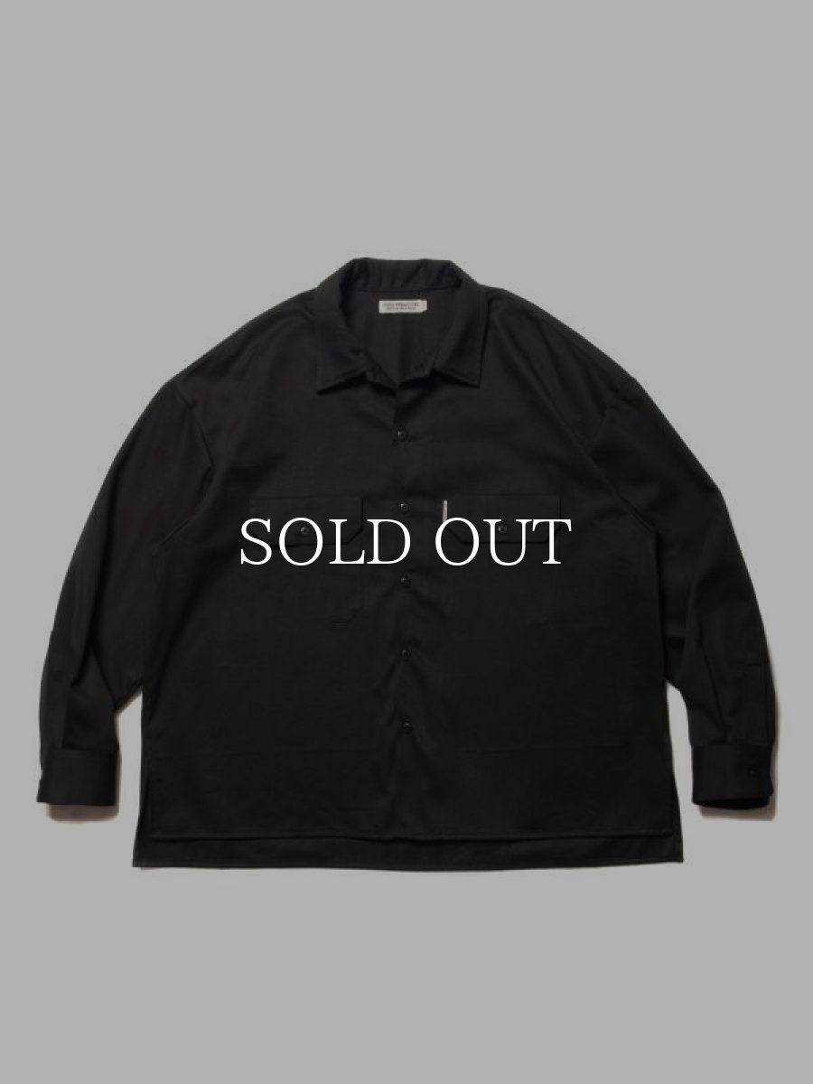 画像1: COOTIE   C/R Twill Raza CPO Shirt (Black) (1)
