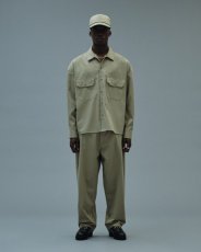 画像2: COOTIE   C/R Twill Raza CPO Shirt (Beige) (2)