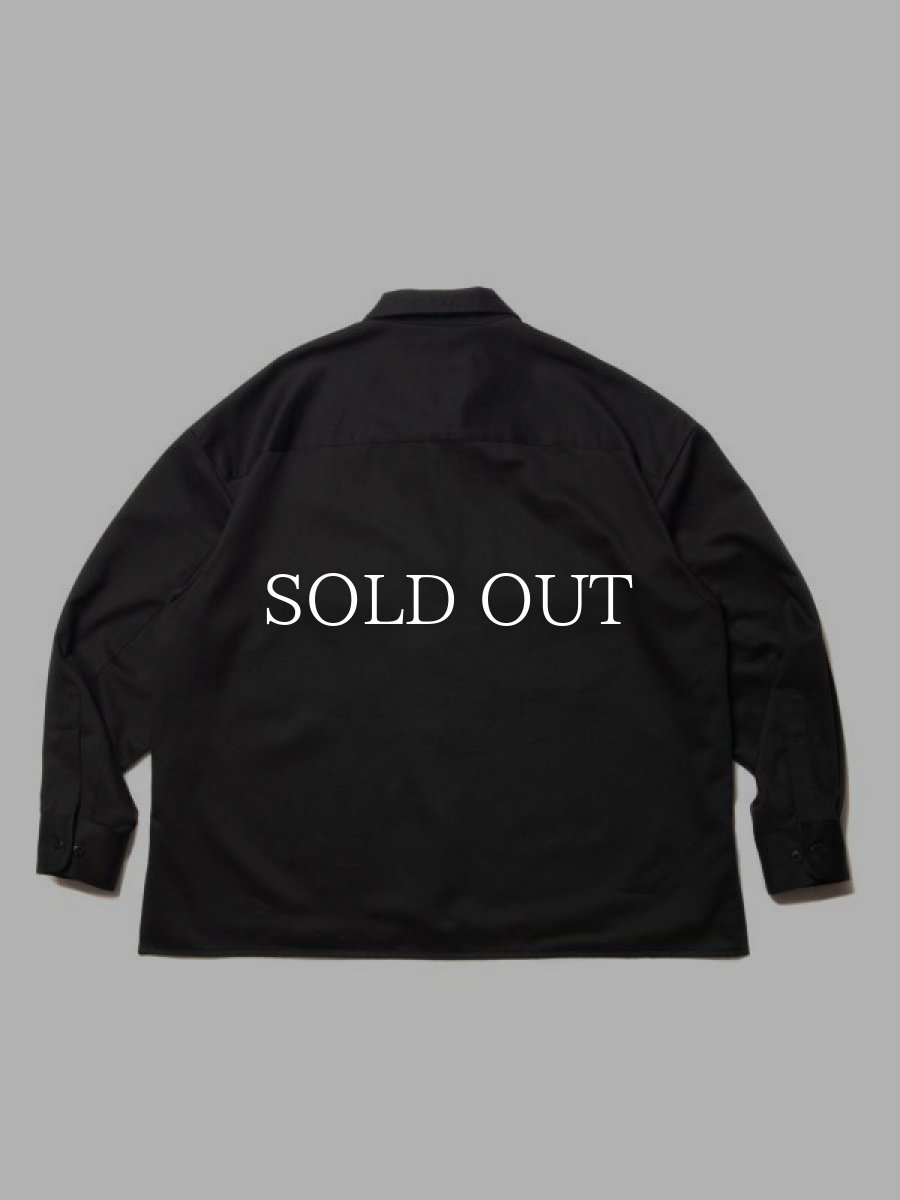 画像2: COOTIE   C/R Twill Raza CPO Shirt (Black) (2)
