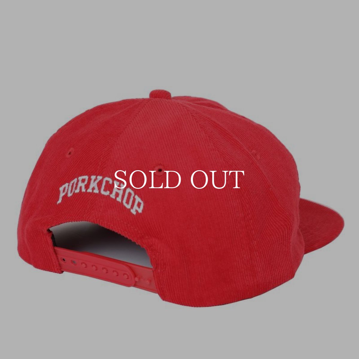 画像2: PORKCHOP GARAGE SUPPLY  OLD PORK CORDUROY CAP (RED) (2)