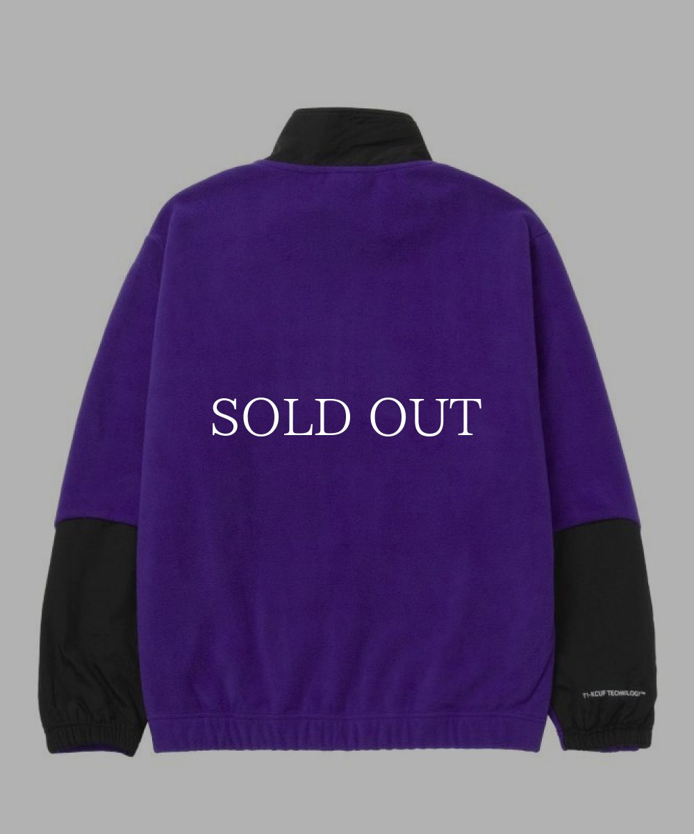 画像2: HUF  RANGE QUARTER ZIP POLAR FLEECE (PURPLE) (2)