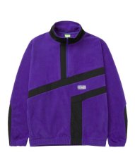 画像1: HUF  RANGE QUARTER ZIP POLAR FLEECE (PURPLE) (1)