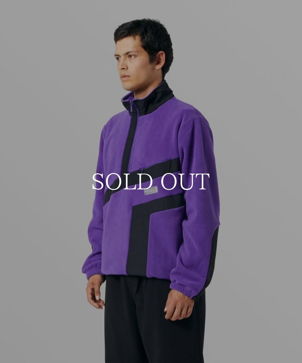 画像4: HUF  RANGE QUARTER ZIP POLAR FLEECE (PURPLE) (4)