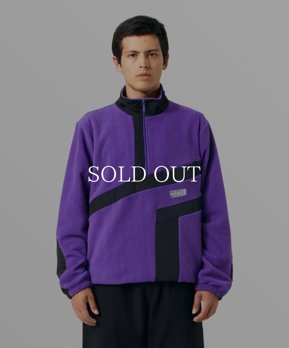 画像3: HUF  RANGE QUARTER ZIP POLAR FLEECE (PURPLE) (3)