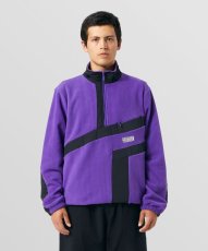 画像3: HUF  RANGE QUARTER ZIP POLAR FLEECE (PURPLE) (3)