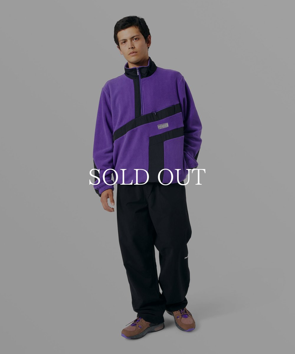 画像6: HUF  RANGE QUARTER ZIP POLAR FLEECE (PURPLE) (6)