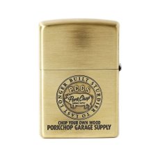 画像2: PORKCHOP GARAGE SUPPLY  BRASS PORK ZIPPO (GOLD) (2)