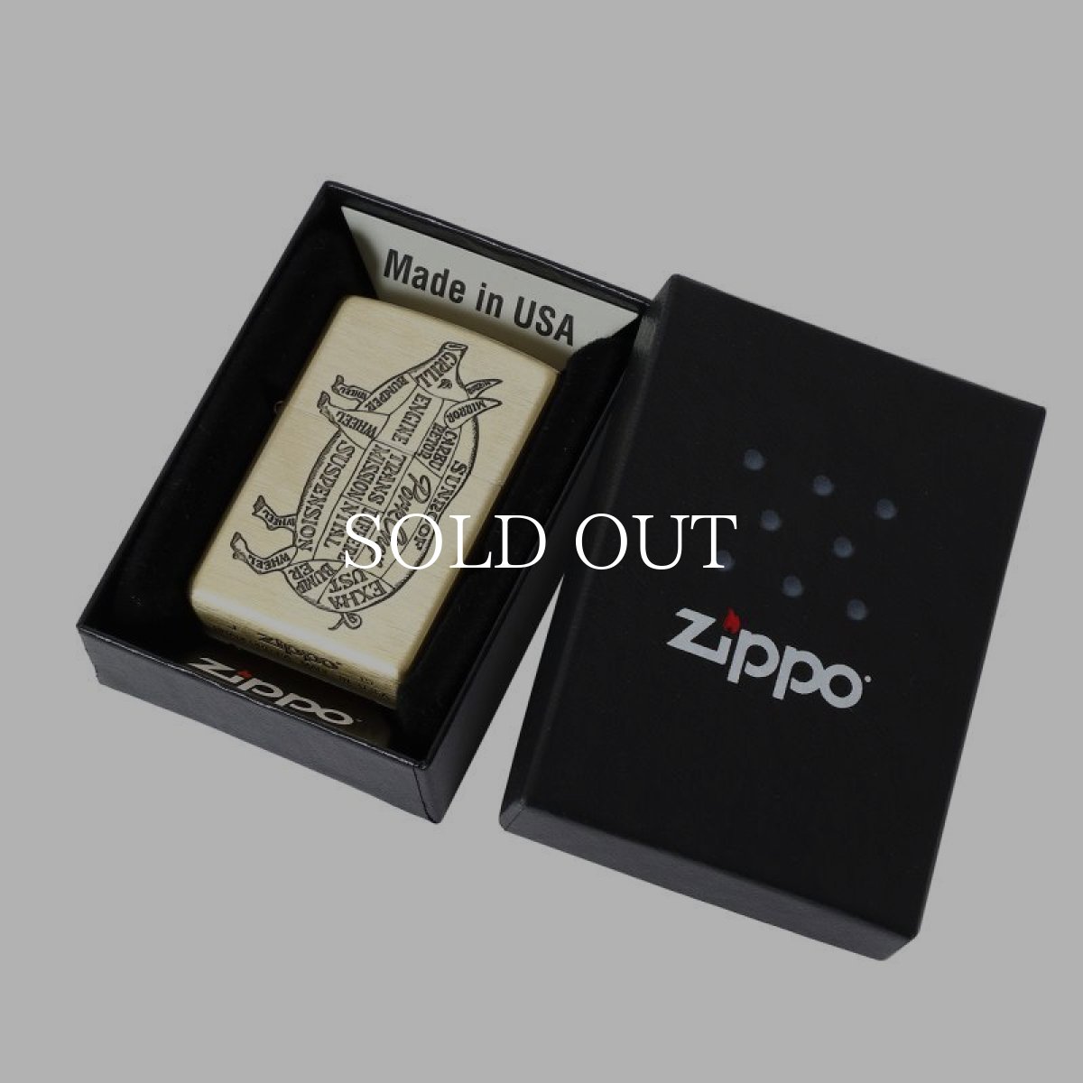 画像5: PORKCHOP GARAGE SUPPLY  BRASS PORK ZIPPO (GOLD) (5)