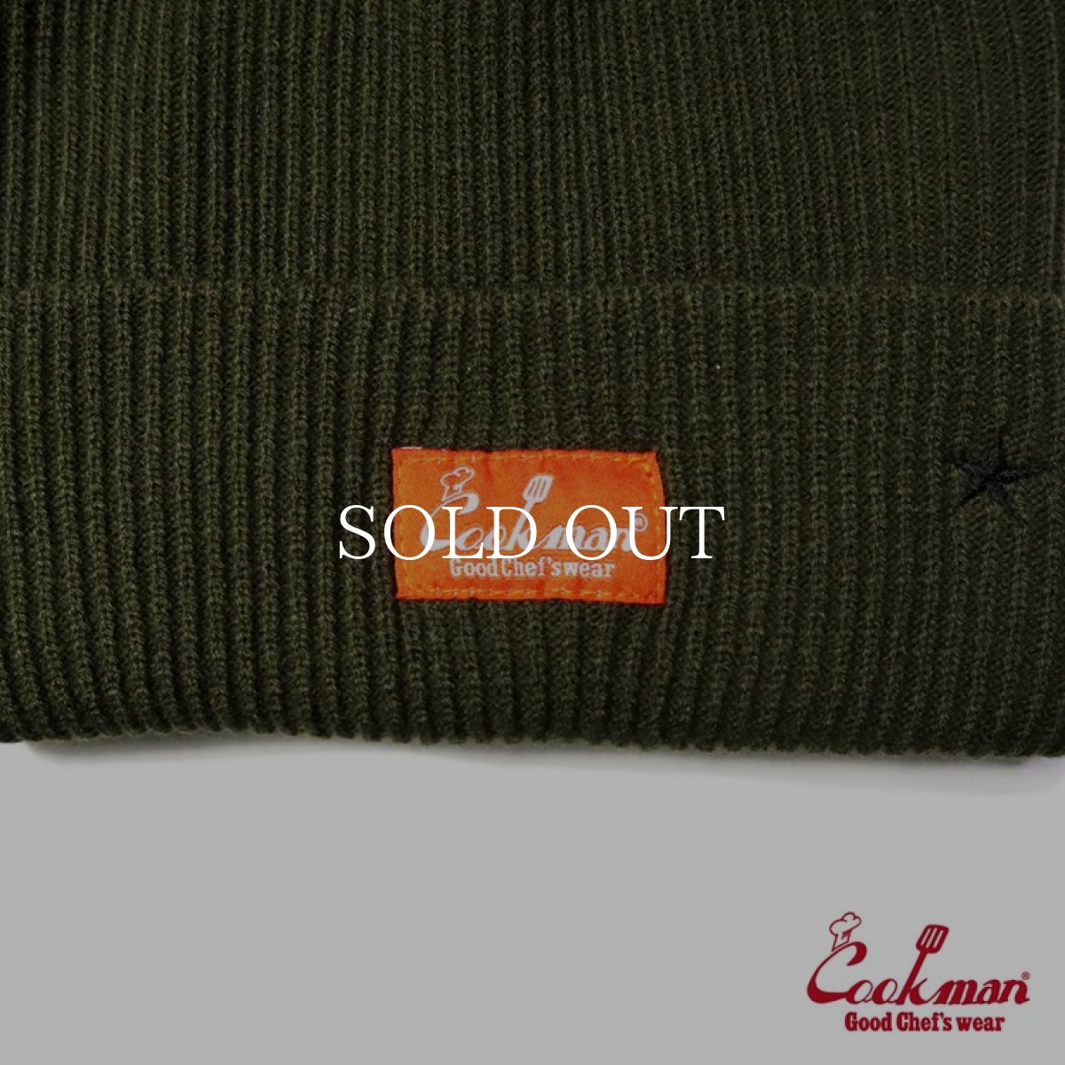 画像3: COOKMAN  ビーニー Beanie Logo Olive (Olive) (3)