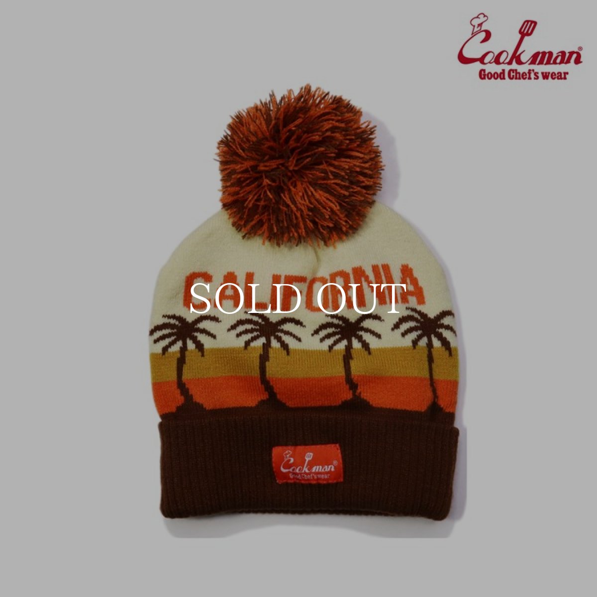 画像1: COOKMAN  ビーニー Beanie Logo California (Mustard) (1)