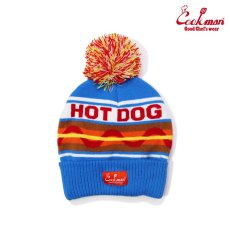 画像1: COOKMAN  ビーニー Beanie Logo Hot Dog (Blue) (1)