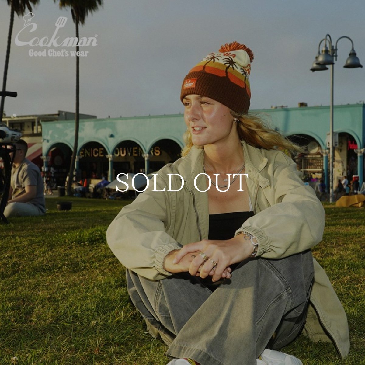 画像6: COOKMAN  ビーニー Beanie Logo California (Mustard) (6)