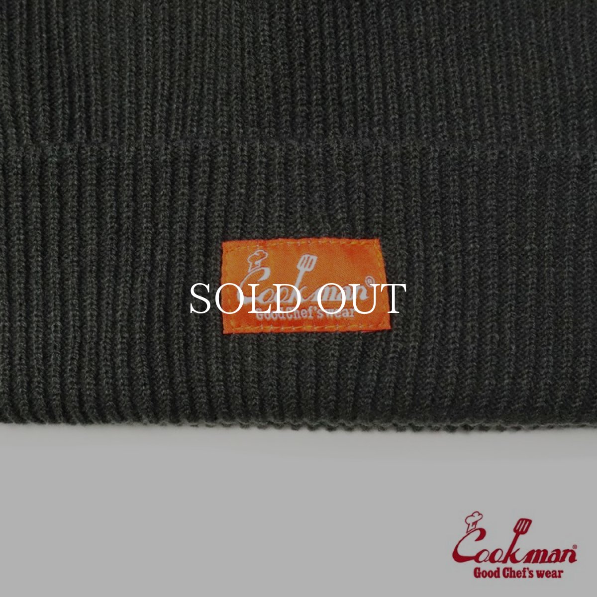 画像3: COOKMAN  ビーニー Beanie Logo Charcoal (Charcoal) (3)