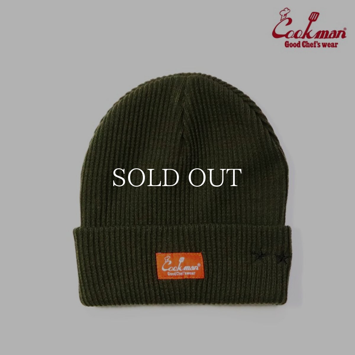 画像1: COOKMAN  ビーニー Beanie Logo Olive (Olive) (1)